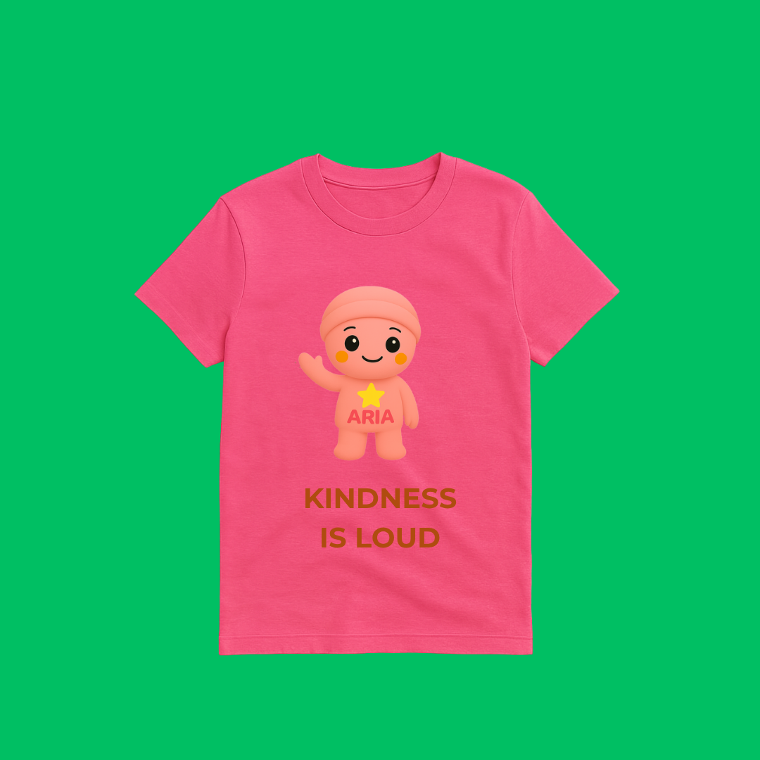 A T-shirt - Kindness is Loud Aria pink T-shirt