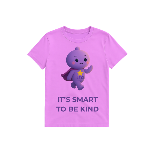 A T-shirt - It's smart to be kind Lexi T-shirt in light purple