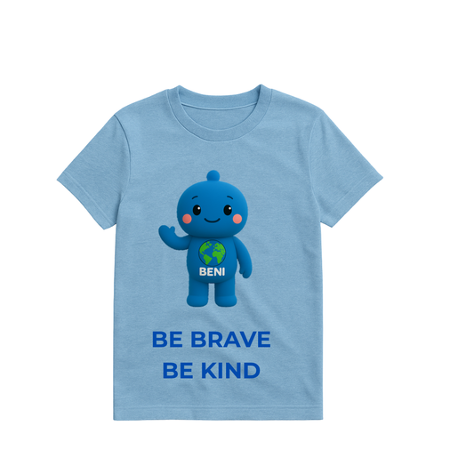 A T-shirt - Be Brave Be Kind Beni T-shirt in blue