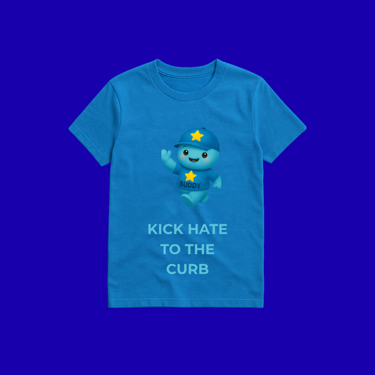 A T- shirt - Kick Hate to the Curb Buddy T-shirt in blue